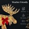 Best Choice Products 4ft 3-Piece Lighted 2D Christmas Moose Set Outdoor Décor w/ 195 LED Lights, Stakes